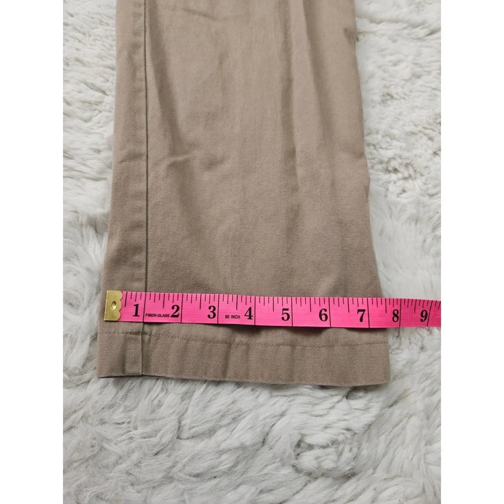 Vtg Company Collection Khaki Pleated High Rise Pants Size 12 Neutral Casual Work